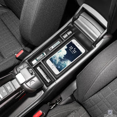 RUNROAD center console organizer keeps sunglasses and phones organized during commutes.