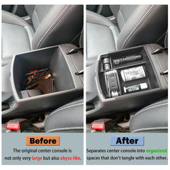 RUNROAD Kona organizer tray keeps frequently used items at the top for easy reach.