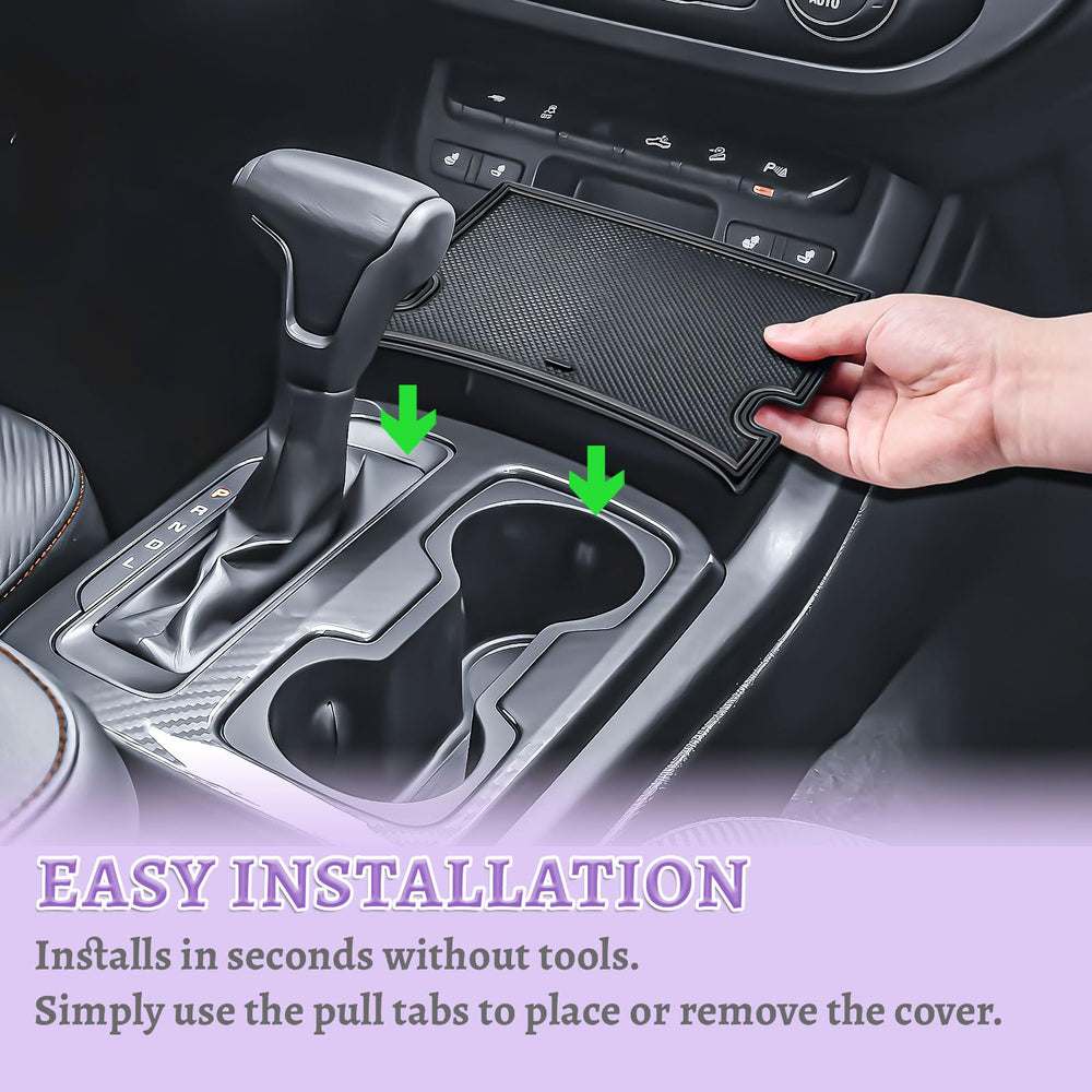 RUNROAD USB holes enable easy cable routing while charging devices