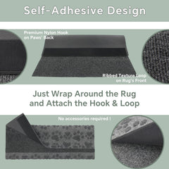 RUNROLE No Spring RV Step Cover bottom view displaying non-slip base