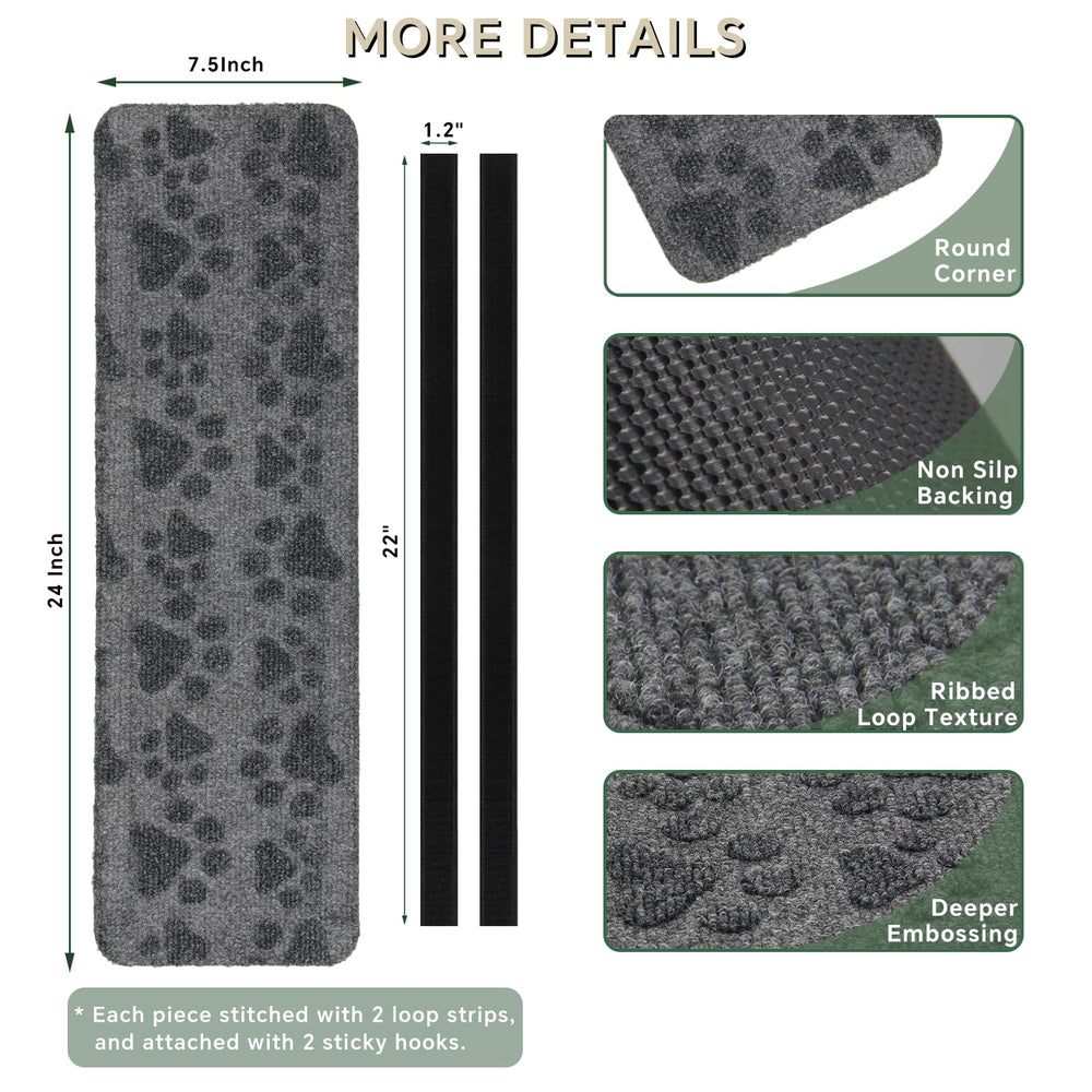 RUNROLE RV Step Covers install with hook and loop fasteners.
