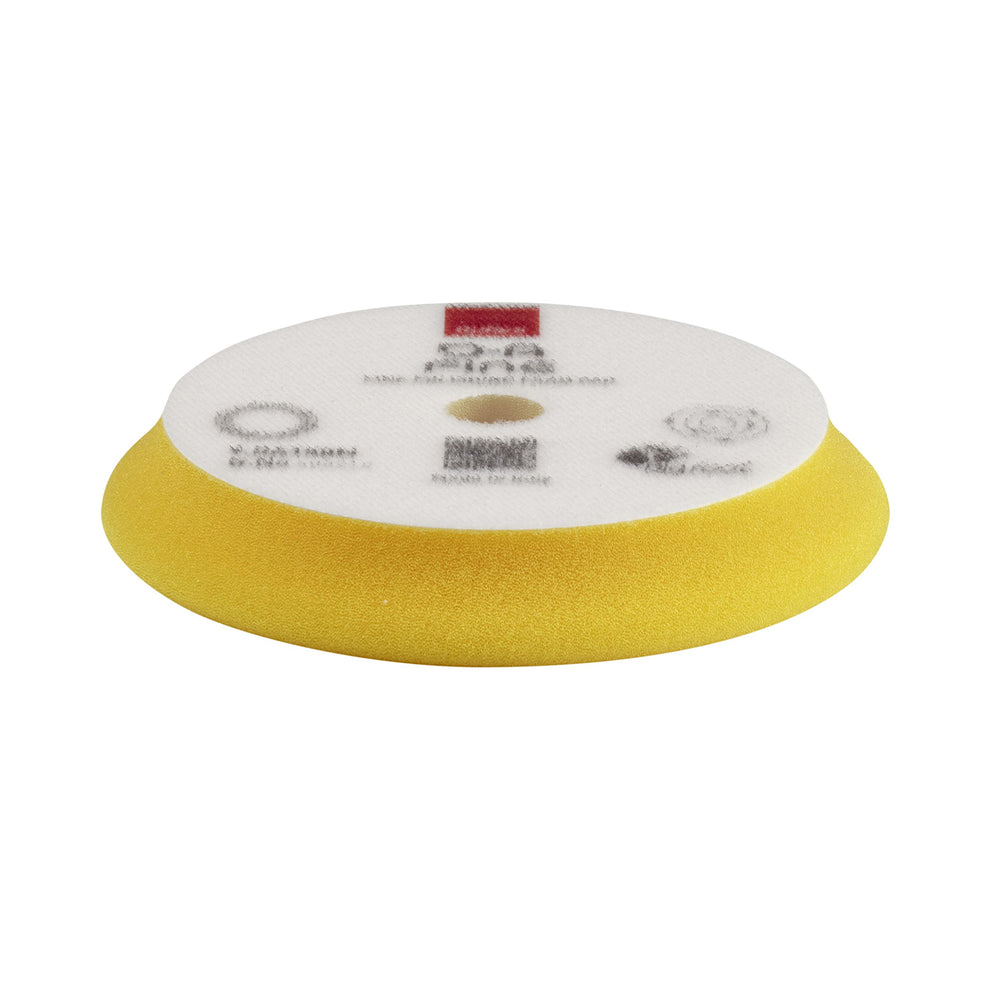 RUPES orbital foam pad 130mm yellow helps safe polishing with orbital action.
