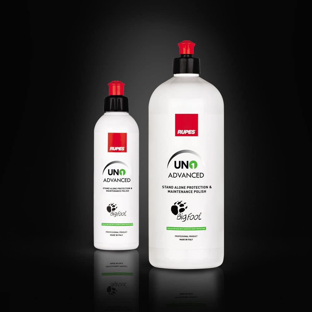 RUPES UNO ADVANCED protective layer on a polished surface for easier cleaning.