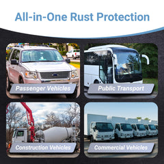 RUST BULLET Automotive finish resists scratches and road debris