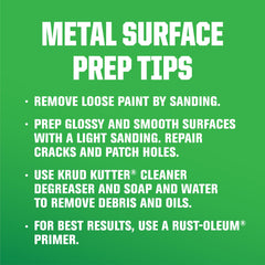 Rust-Oleum Kubota Orange enamel can; easy surface prep and smooth application