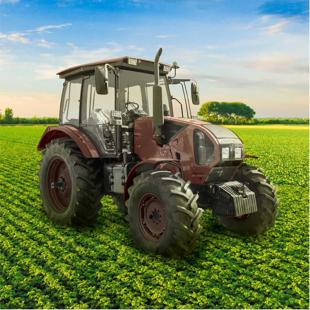 Rust-Oleum Farm & Implement enamel red oxide durable coating resists chipping and weathering