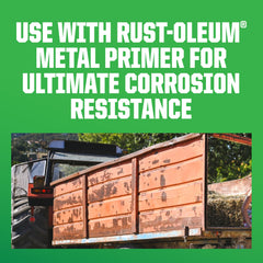 Rust-Oleum Farm & Implement enamel red oxide suitable for metal and wood surfaces