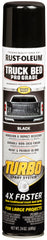 Rust-Oleum Truck Bed Turbo demonstrates the 10 inch spray pattern for quick coverage.