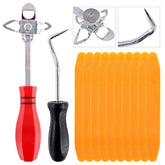 Rustark windshield installation tools kit laid out for seal and trim replacement