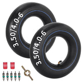 RUTU 3.50/4.00-6 inner tube front view, reliable fit for lawn equipment.