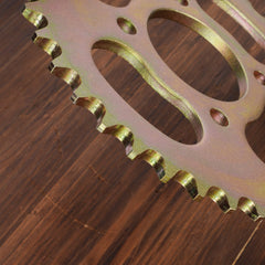 RUTU heat-treated sprocket reduces wear and extends life under demanding riding.