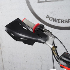 RUTU dirt bike handguards in action on rugged trail