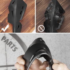 RUTU handguard protection closeup shows impact resistant PP plate