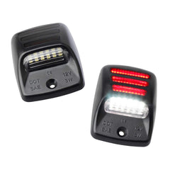 RUXIFEY LED license plate lights on a Tacoma provide clearer rear visibility at night.