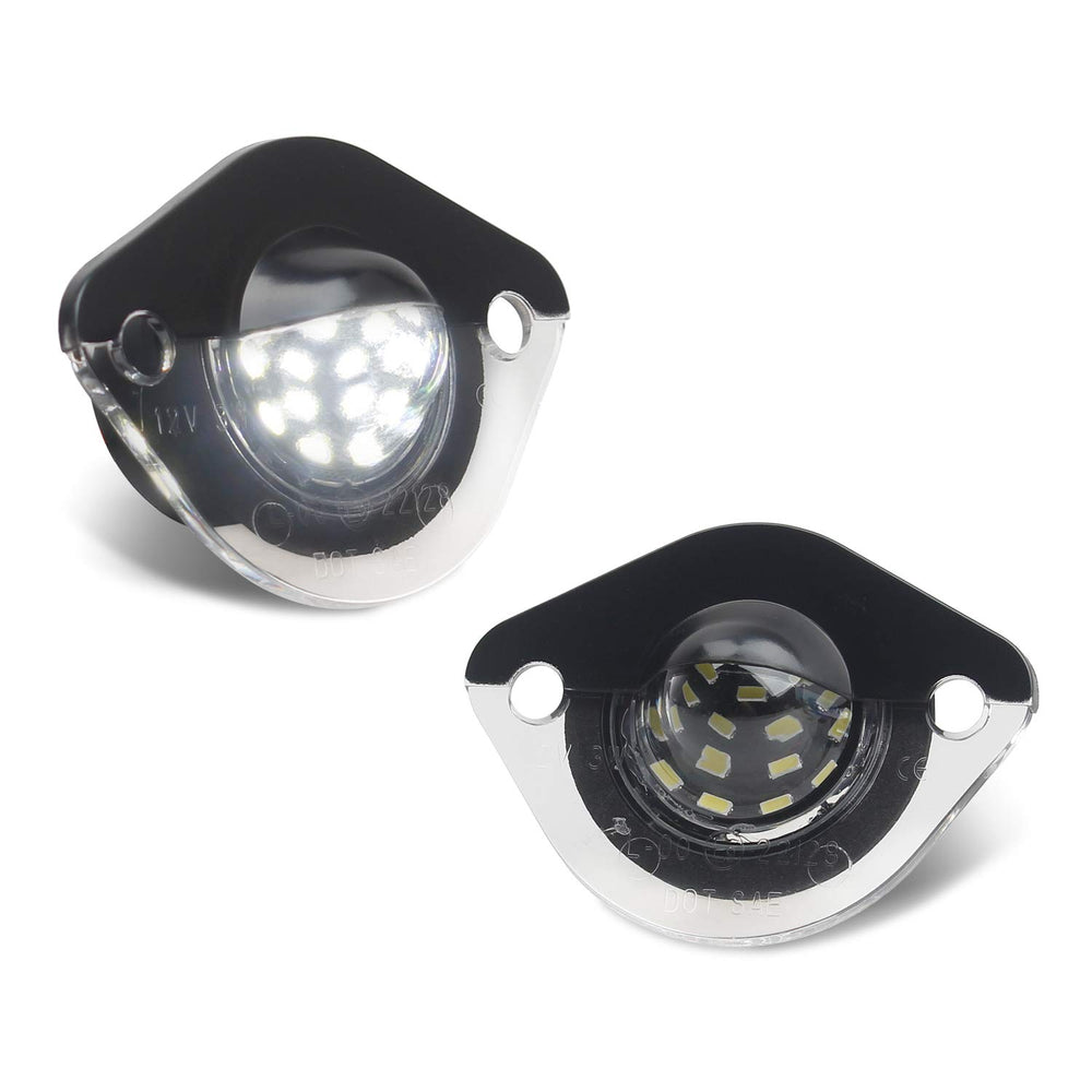 RUXIFEY license plate light providing brighter rear visibility for Ford Mustang