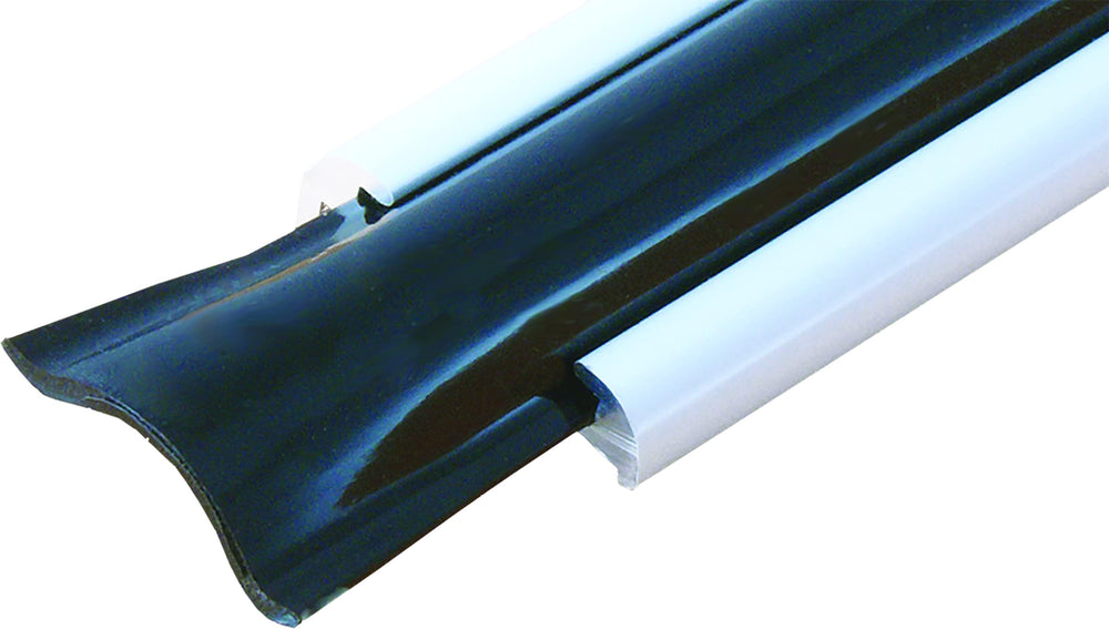 RV Designer 1-inch vinyl trim insert roof trim molding emphasizes seamless, durable edge protection.