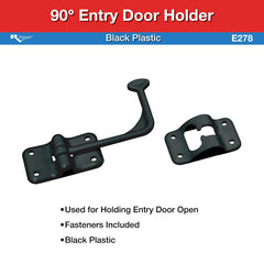 RV Designer E278 door holder installed on RV entry for smooth door operation.