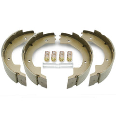 RV MURTS brake shoes front view for easy 10x2.25 inch upgrade.