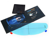 RVbasics helmet visor anti-fog film keeps the visor clear in humid rides.