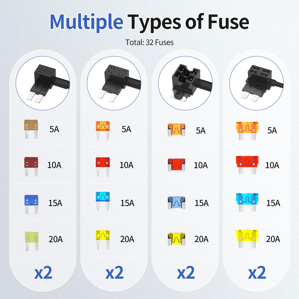RVBOATPAT micro2 fuse taps for clean, secure connections