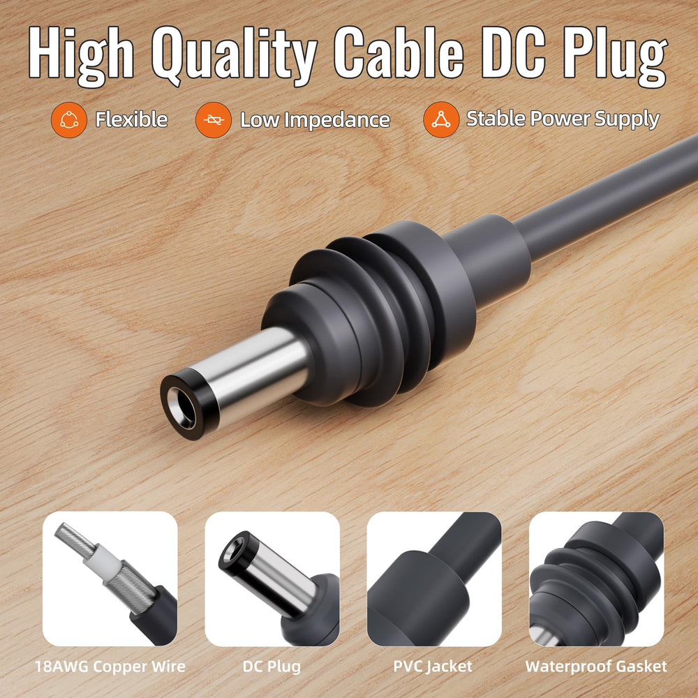 RVBOATPAT Portable mini power cable for Starlink use at home, outdoors.