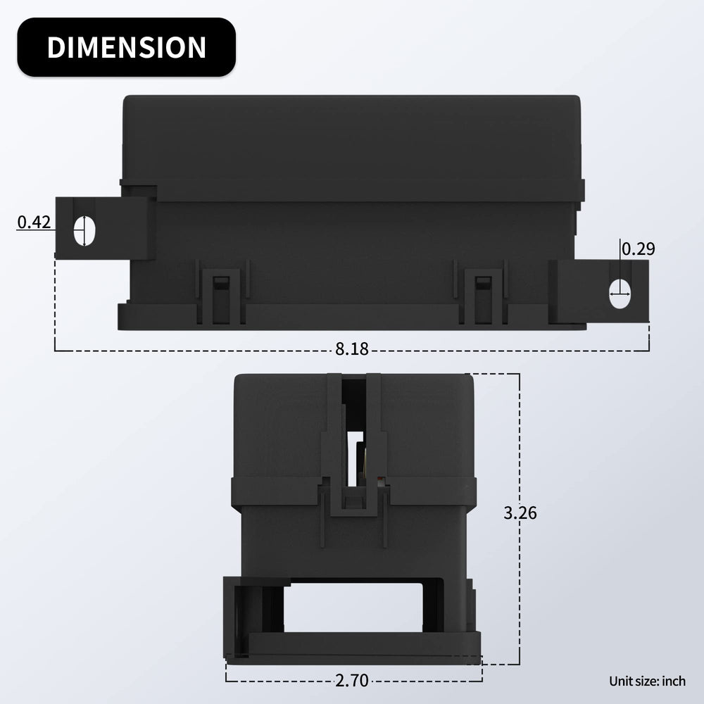 RVBOATPAT waterproof fuse-relay block designed for marine environments.