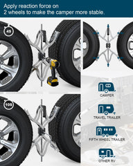 Rvdeaa X Chocks XL anti-corrosion coating supports long outdoor campaigns.