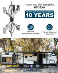 Rvdeaa X Chocks XL wrench kit included for on-site adjustments.