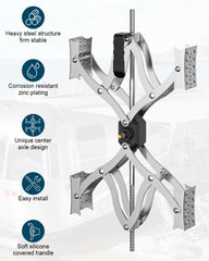 Rvdeaa X Chocks XL independent center-point design enhances tire stability.