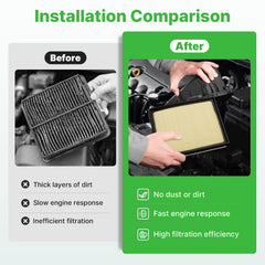 RVgolf high-efficiency engine filter captures fine particulates for cleaner intake.