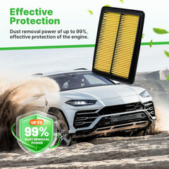 RVgolf engine air filter for Qashqai aids efficient engine breathing and impurity removal.
