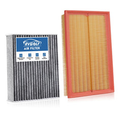 RVgolf engine filter front view enhances airflow for 1.4L engines.