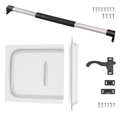 RVGUARD 12 inch slide for screen door; smooth operation for campers