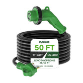 RVGUARD 30A 50ft power cord with LED indicator shows active power connection