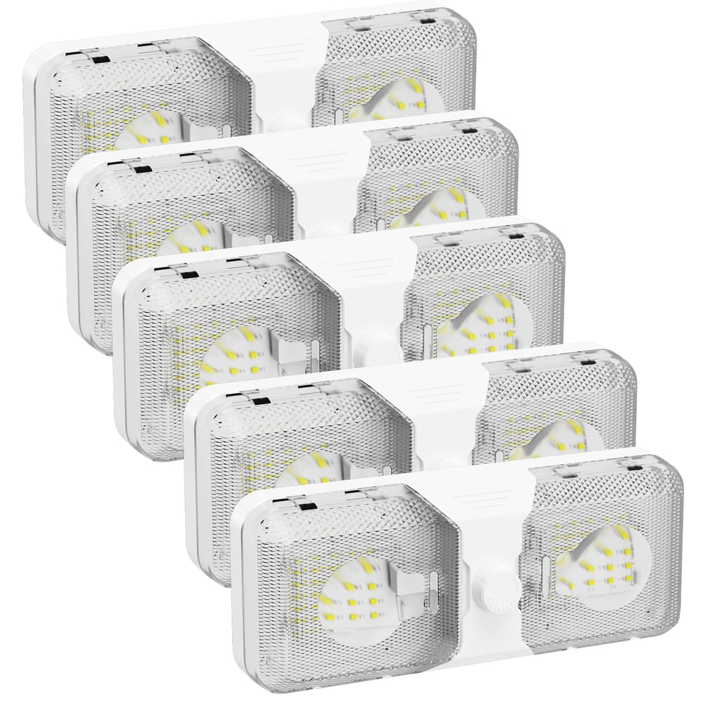 RVGUARD double dome light installation view showing quick RV upgrade