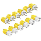 RVGUARD extension ends male plug 15A 125V for reliable RV power connections.