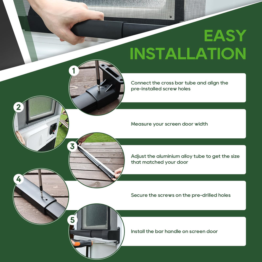 RVGUARD rustproof aluminum and black finish provides durable, low-maintenance build