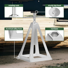 RVGUARD RV Stack Jacks height range from 11 to 17 inches