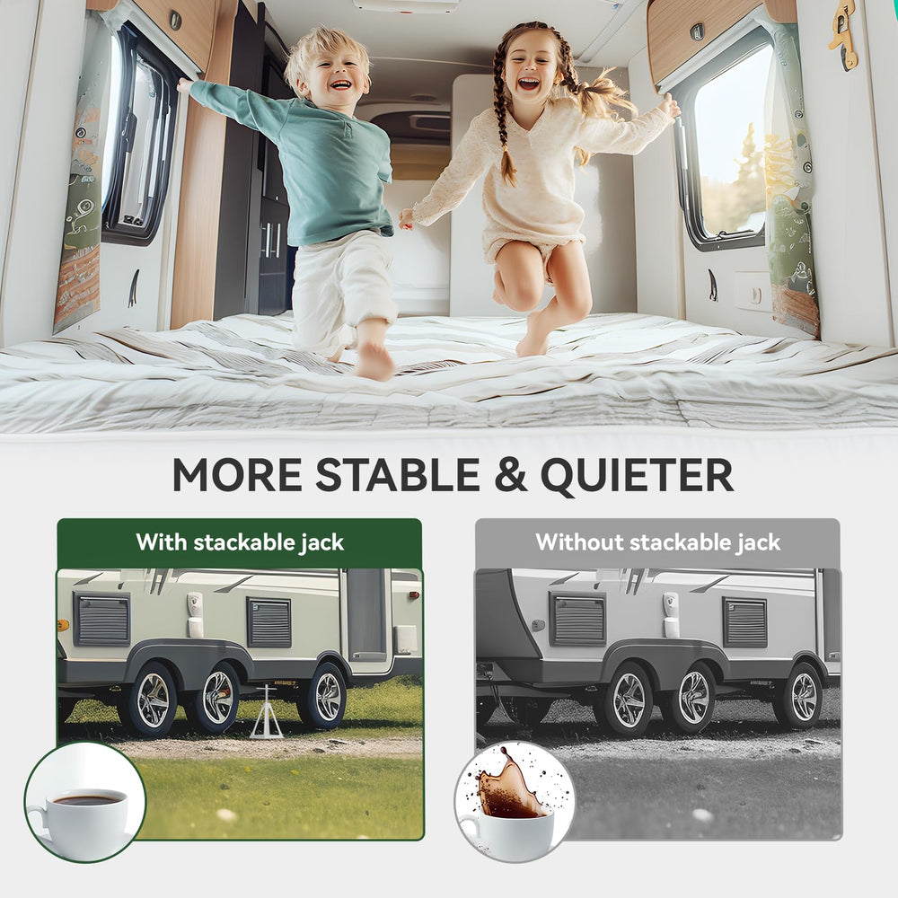 RVGUARD RV Stack Jacks nestable and portable for easy storage