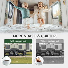 RVGUARD RV Stack Jacks nestable and portable for easy storage