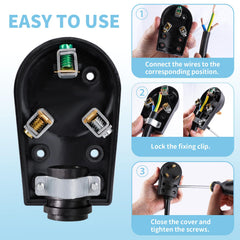 Rvhouse 10 AWG cable connected to RV plug for durable power delivery