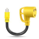 Rvhouse 30A to 15A adapter with grip handle for easier campsite connections.