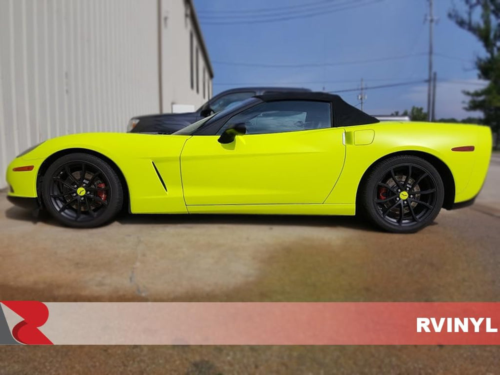 Adhesive layer of Rvinyl 3M 1080 satin neon yellow for reliable adhesion