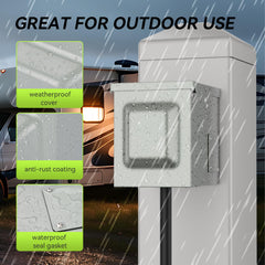 RVMATE 10-inch grounding wire supports simple installation.