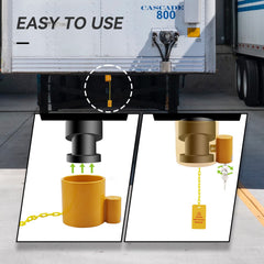RVMATE easy installation with 180-degree twist lock for quick secure mounting