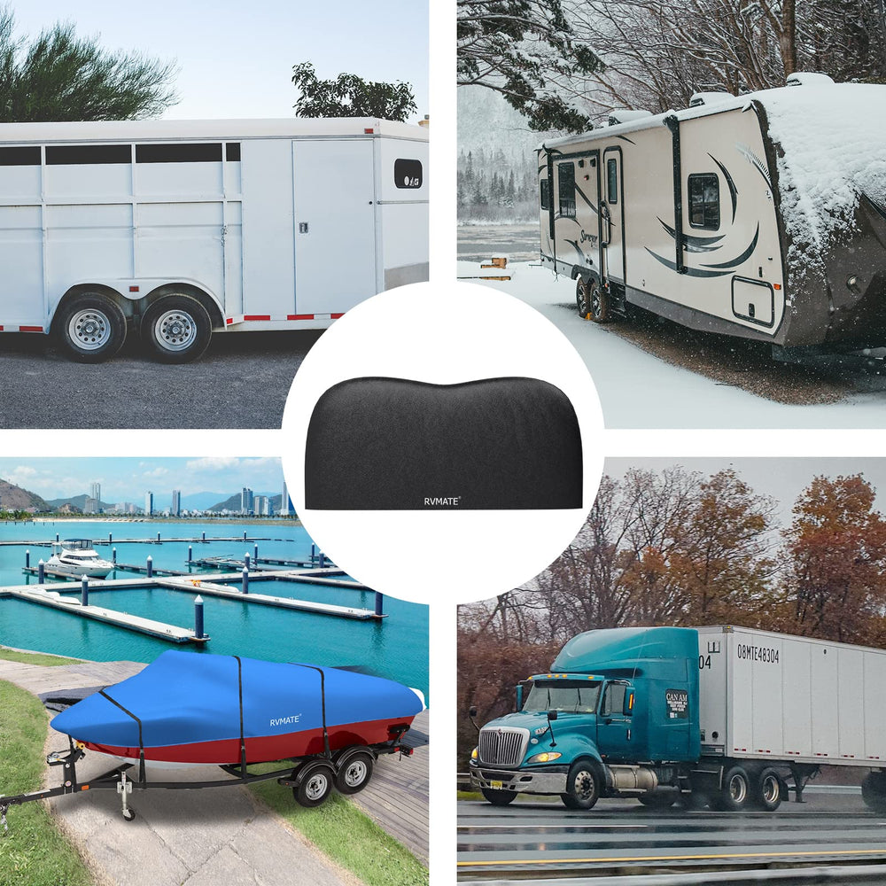 RVMATE tire cover shields wheels from dirt and debris in harsh weather