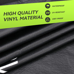 RVMATE two-pack tire covers 27-30 inch assembled on wheels for dual-axle setups