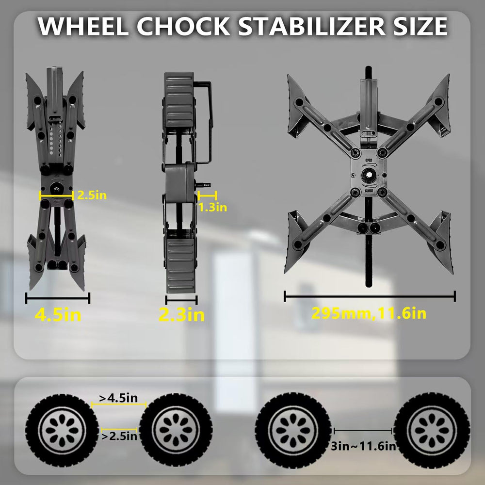 RVPNR wheel chocks with drill-enabled setup for fast stabilization.