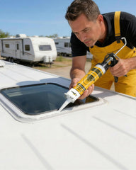 RVSHARK EPDM/TPO compatible seal bonds to common roof materials.