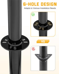 RVSHARK six-hole A-frame mounting fits standard tongues